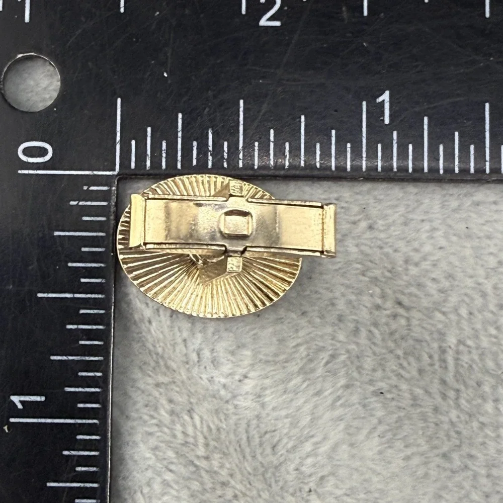 Vintage‎ Goldstone Cufflinks Gold Tone